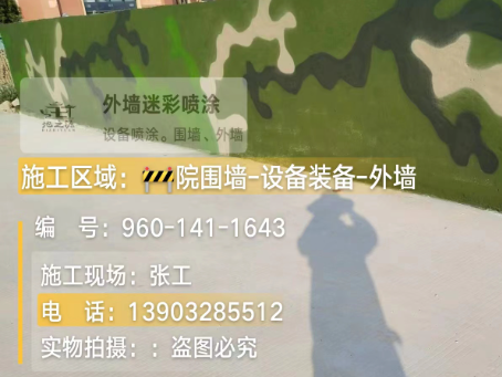 青浦 迷彩漆喷涂价格（按平方米计费）